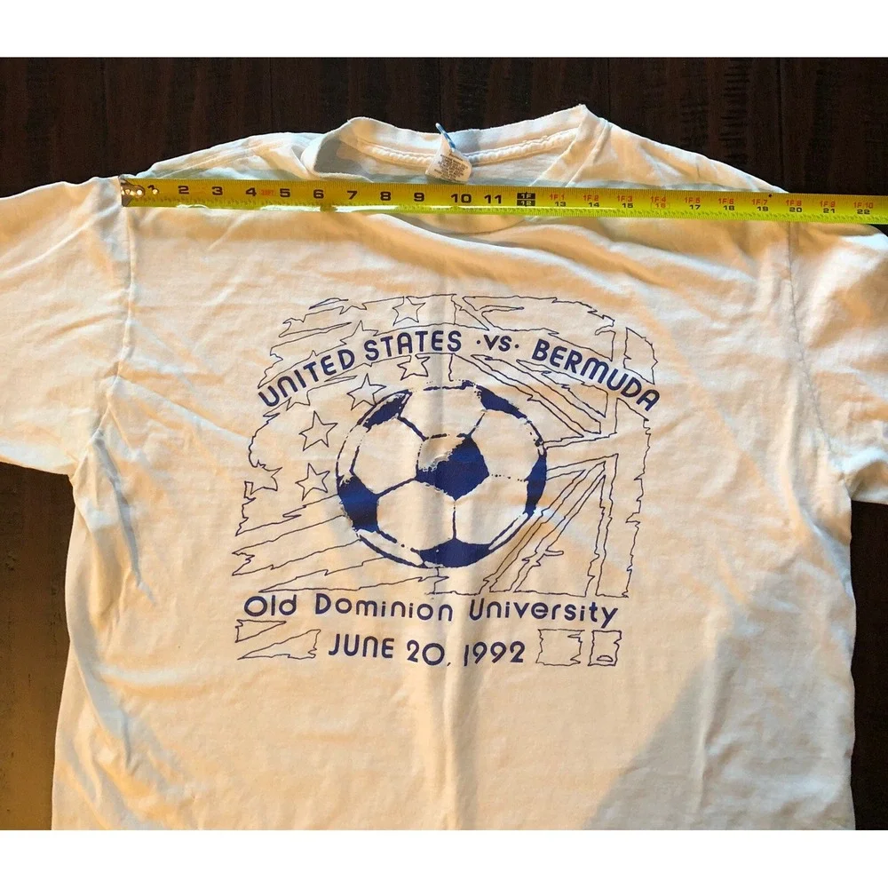 Vintage Adidas Shirt Mens XL 1992 USA vs Bermuda Olympic Watch Party ODU READ